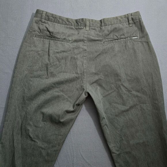 Volcom Vmonty Men 38 Charcoal Heather Gray Straight Skater Urban Chino Pants - Picture 4 of 14
